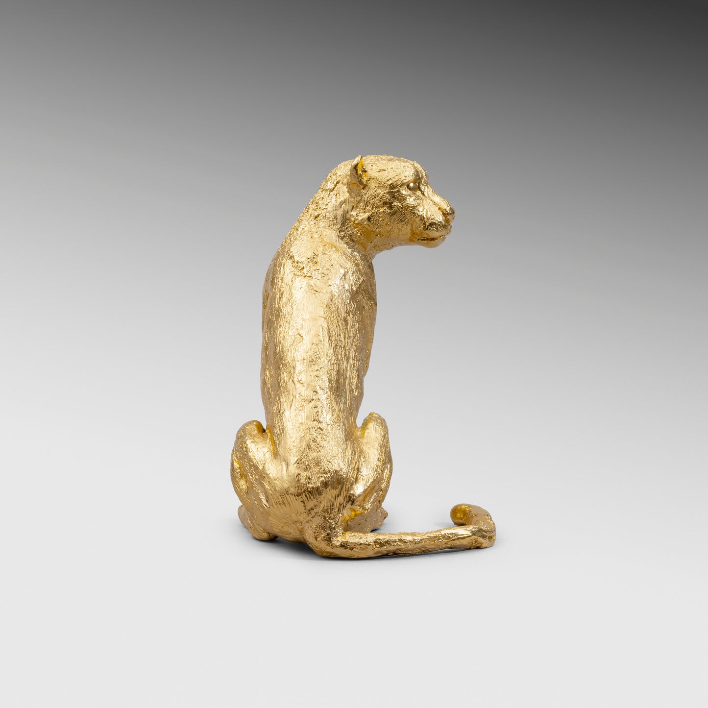 Solitary Cheetah (gold plated)